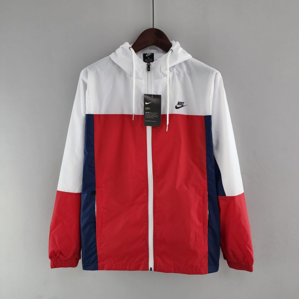 Nike White and Red Windbreaker 22/23 The Locker Room